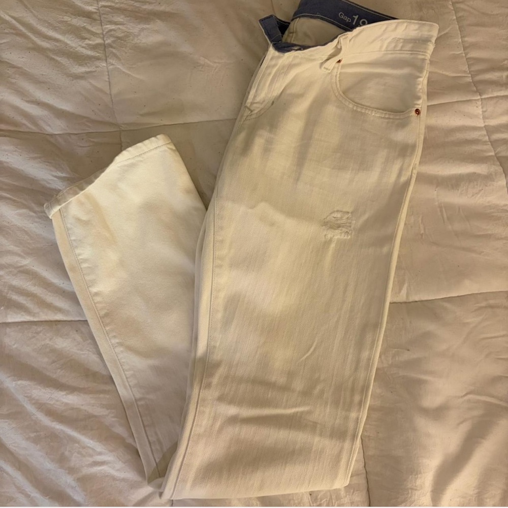 GAP Men's Cream Straight Jeans